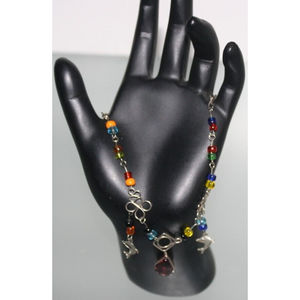 3/$15 Colorful beaded Dolphin Bracelet Anklet Boho Women's Fashion Jewelry